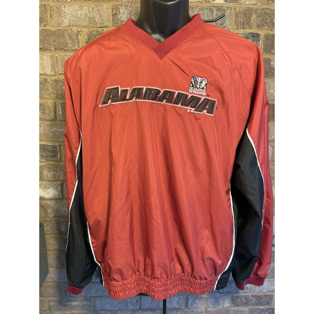 Vintage Alabamaโ Crimson Tide Lined Pullover Starter Pullover Windbreaker Zip